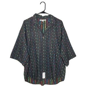 Vintage Unionbay Shirt XL Bowling Rainbow